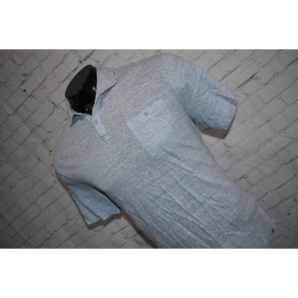 Johnnie-O Golf Polo Shirt Performance Mens Large Linen Blend Hangin' Out - Picture 8 of 8